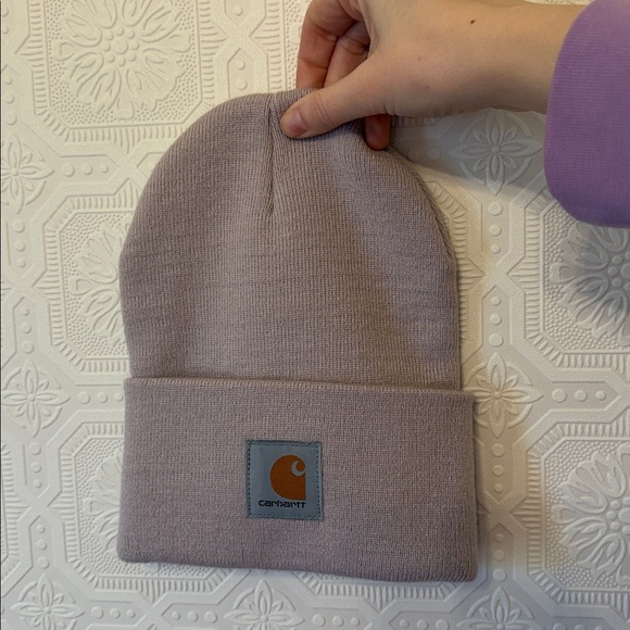 Carhartt Acrylic Watch Hat Knit Cuffed Beanie in Heathered Light Lavender - Picture 6 of 6